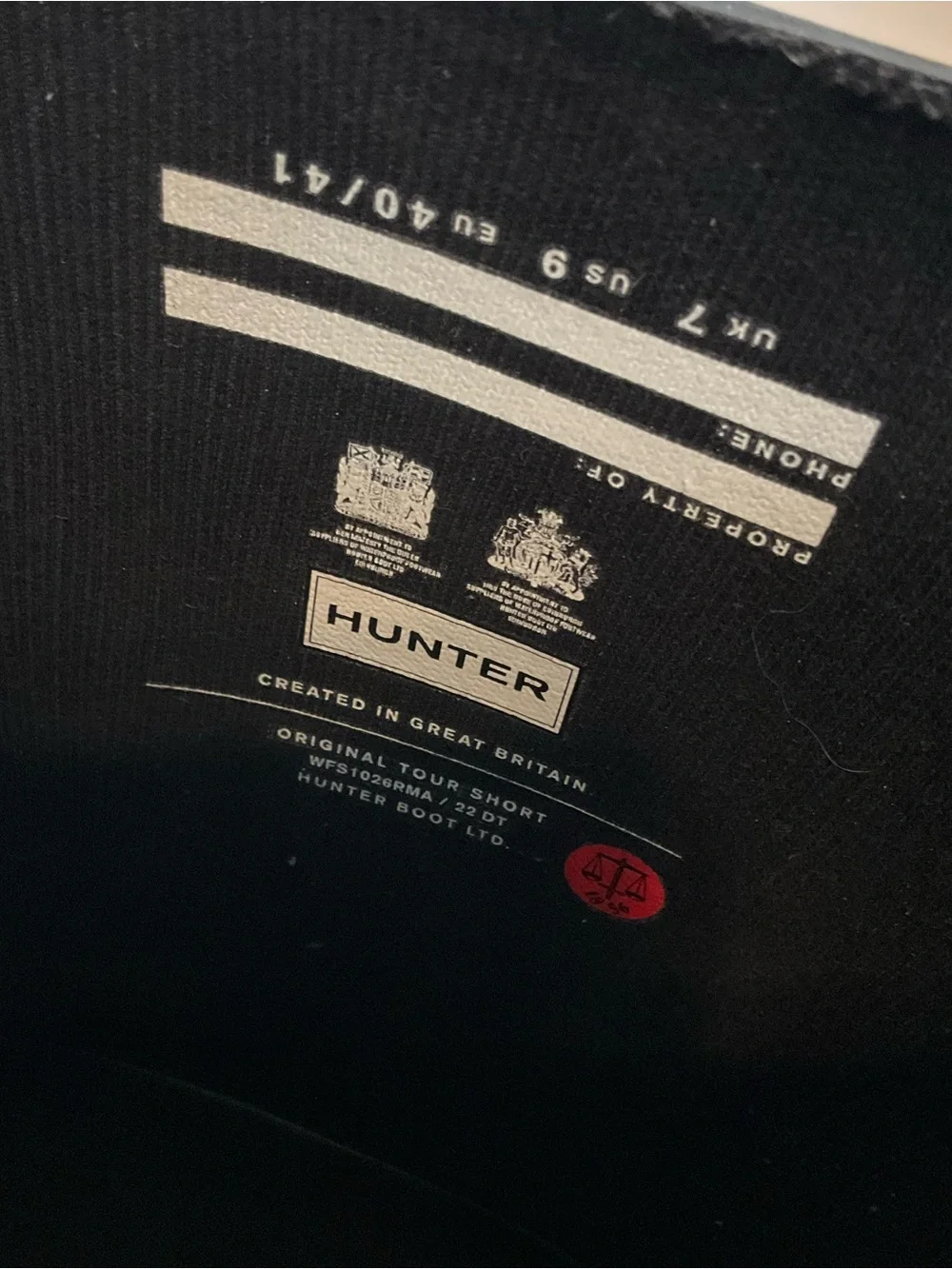Hunter Black Short Rain Boots - Picture 3 of 10